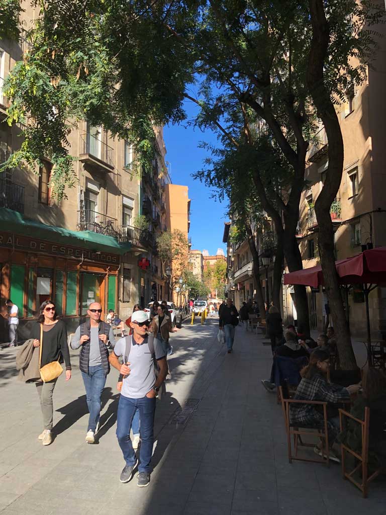 A street in El Born, Barcelona, Where to stay